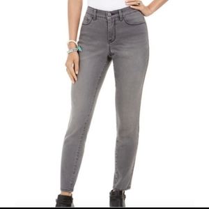 Style & Co Skinny Curvy Shine Denim Tummy Control